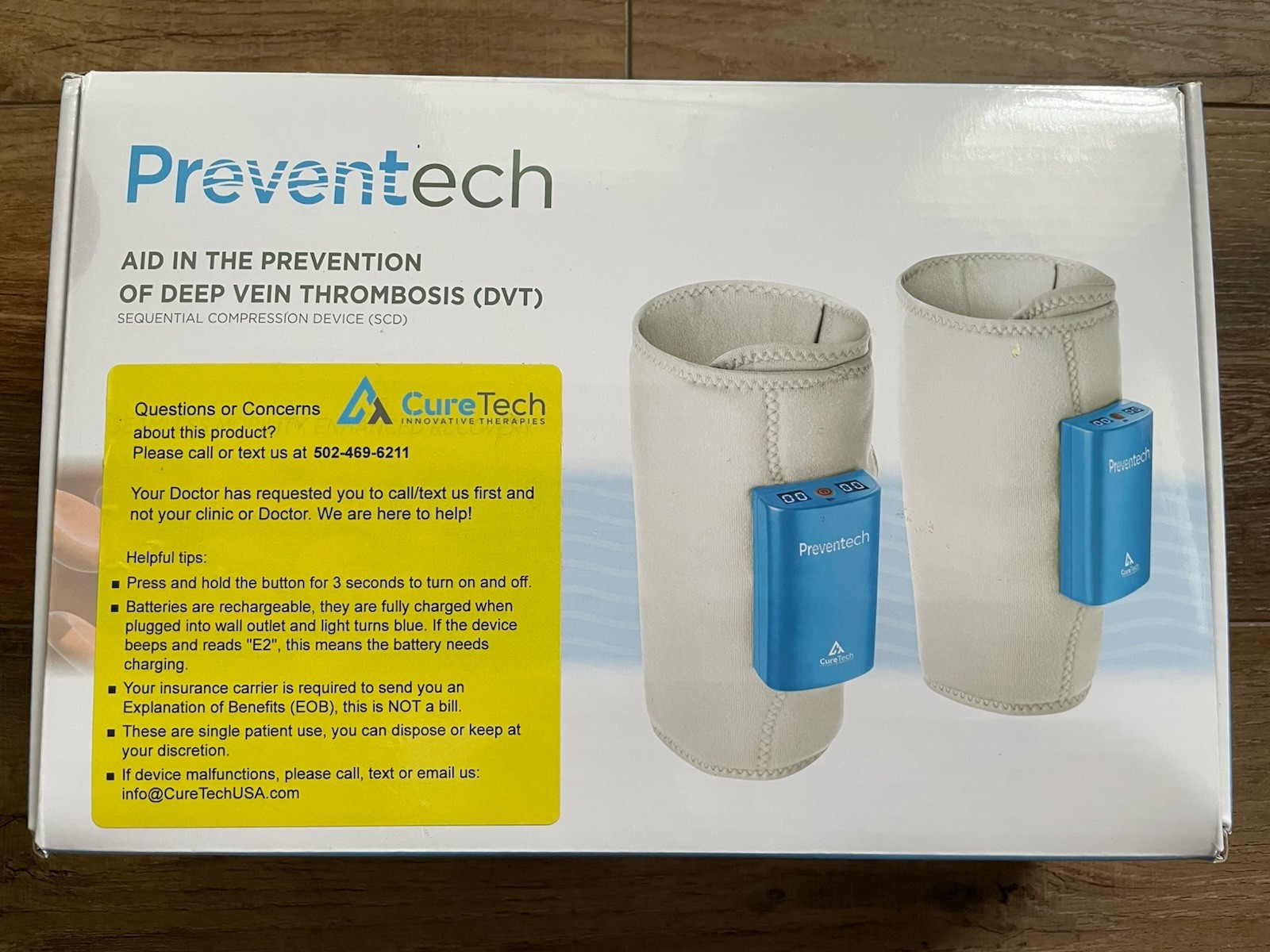 Preventech – Aid in the prevention of deep vein thrombosis -compression devices