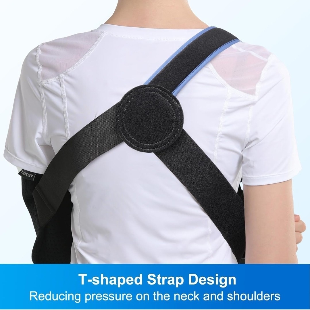 Velpeau Arm Sling Shoulder Immobilizer for Left or Right Arm – Men Or Women