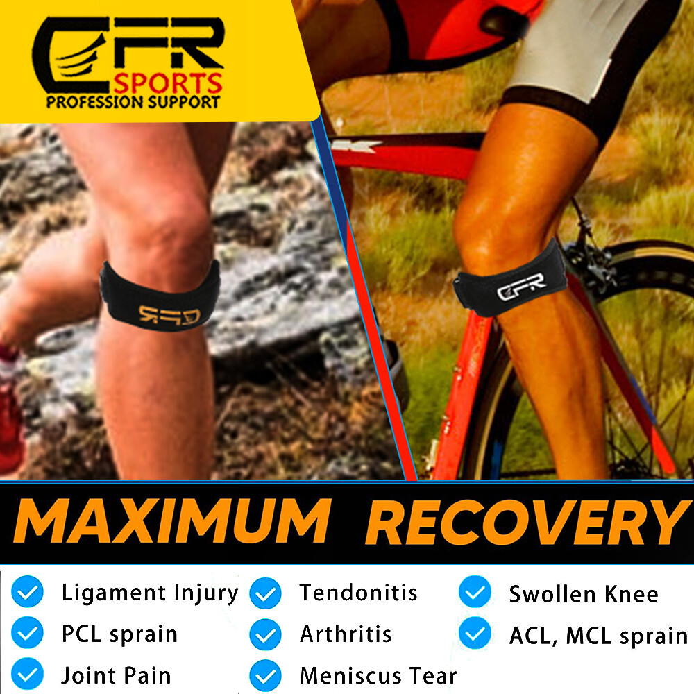 Knee Brace Support Patella Stabilizer Strap Arthritis Running Tendon Pain Relief