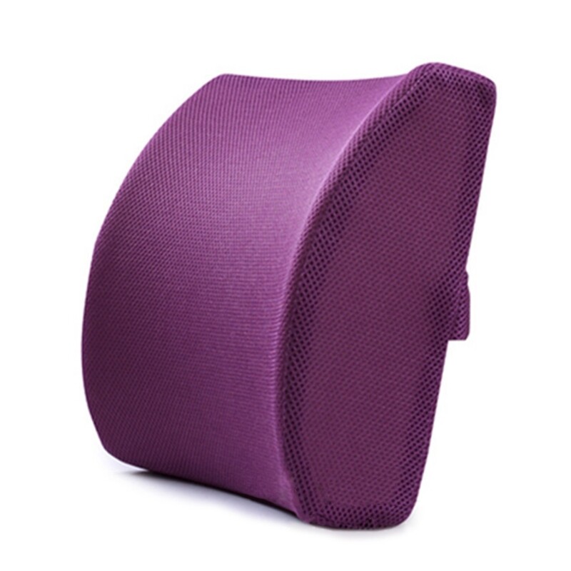 Lumbar Car Seat Back Support Cushion Memory Foam Waist Pillow Office Home Chair