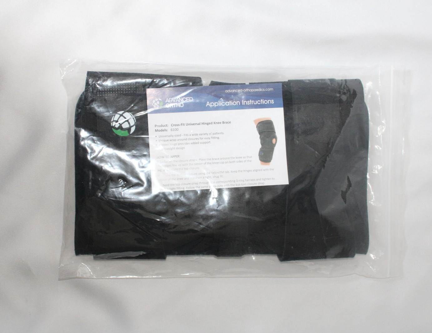 Advanced Ortho Cross Fit Universal Hinged Knee Brace 6100 L1832/L1833 – New