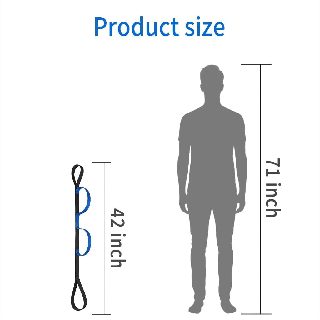 42 Inch Leg Lifter Strap Hand Grip Adult Senior Elderly,Long Legs Mobility aids