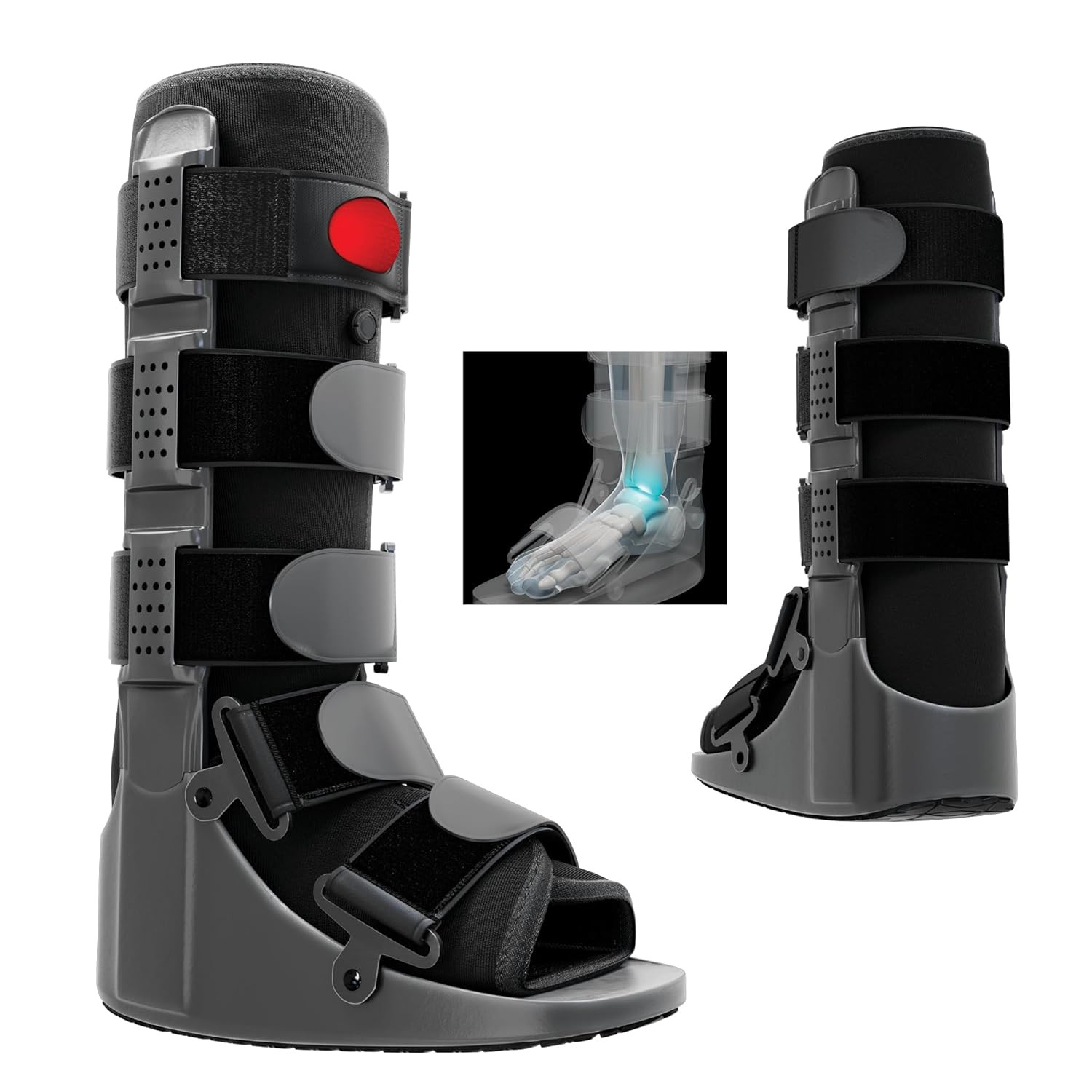 Adjustable Rapid Recover Walking Boot for Fractures & Injuries, Medium