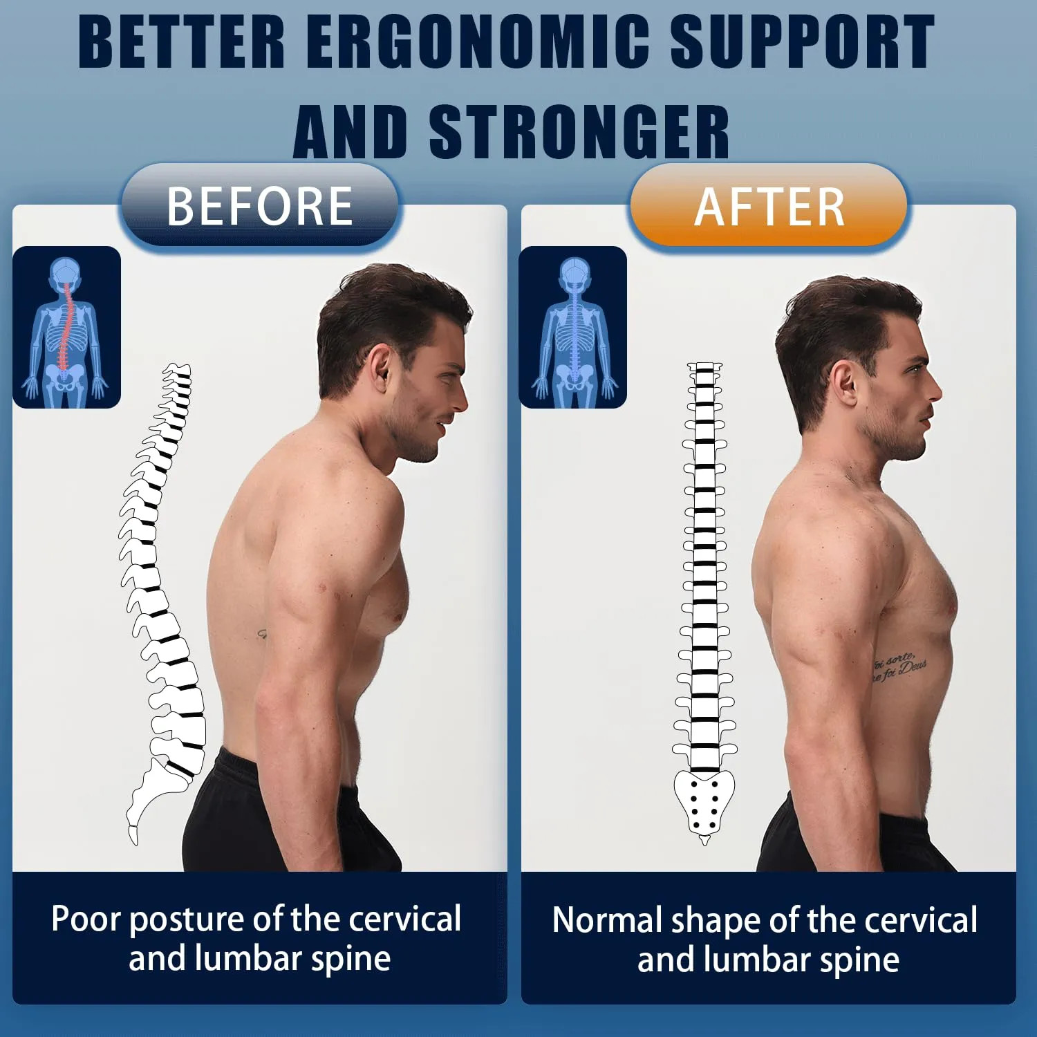 Adjustable Posture Corrector Back Brace Support For Spine Pain Relief Medium…