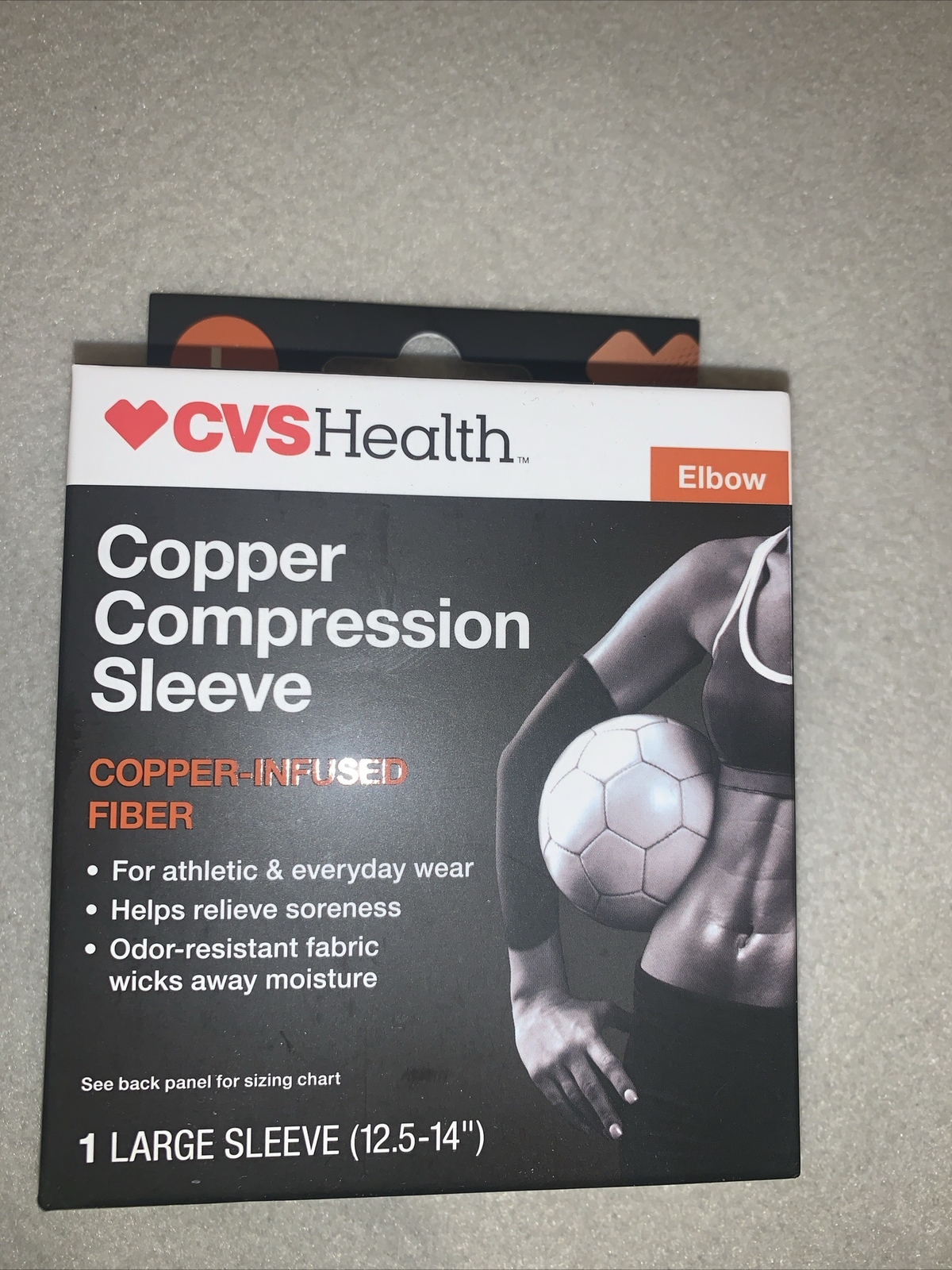 CVS Health Copper Compression Sleeve, Elbow Large