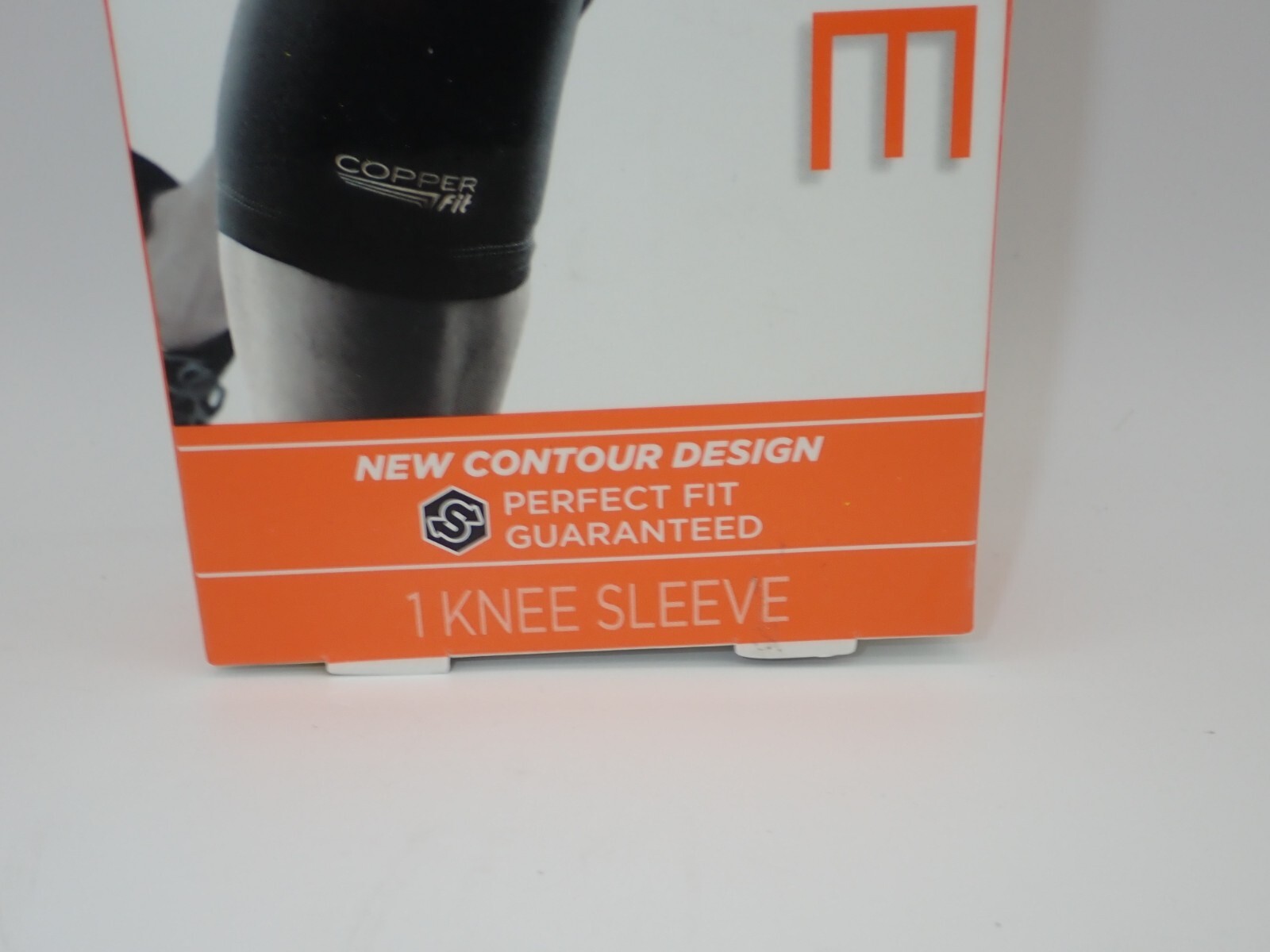 Copper Fit Knee Compression Sleeve Adult Large Copper Infused Black