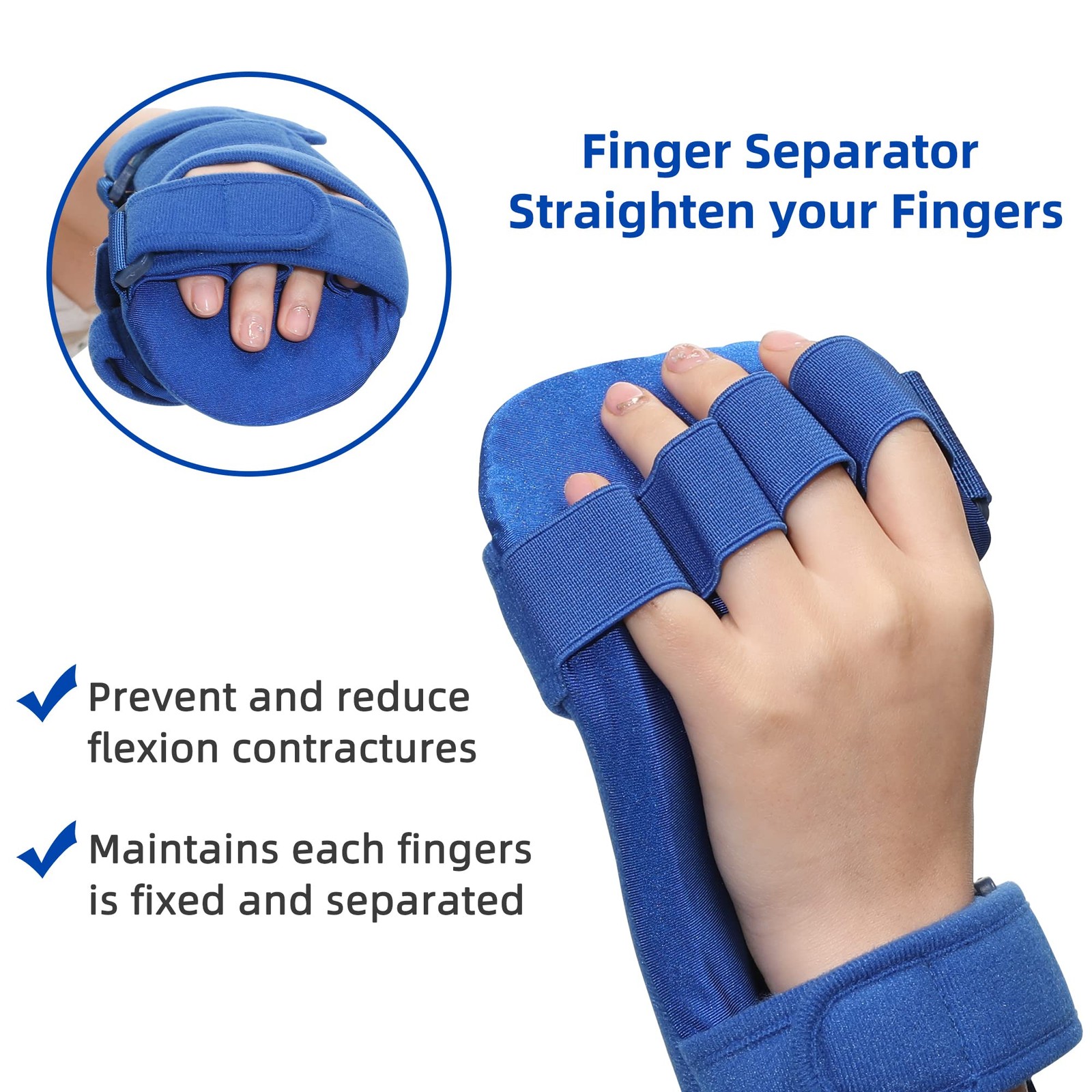 Fanwer Resting Hand Splint, Stroke Hand Therapy Equipment for Stroke Recovery…