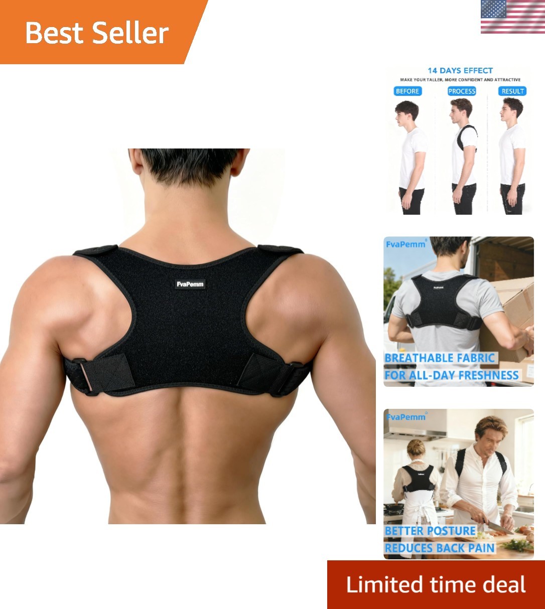 Comfortable Copper Posture Corrector – Hunchback Correction & Pain Relief Device