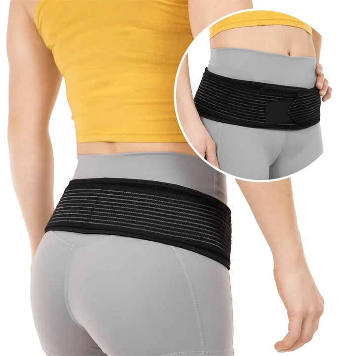 Fitness waist Hip Belt for Lower Back Support Brace Sciatica Pain Relief