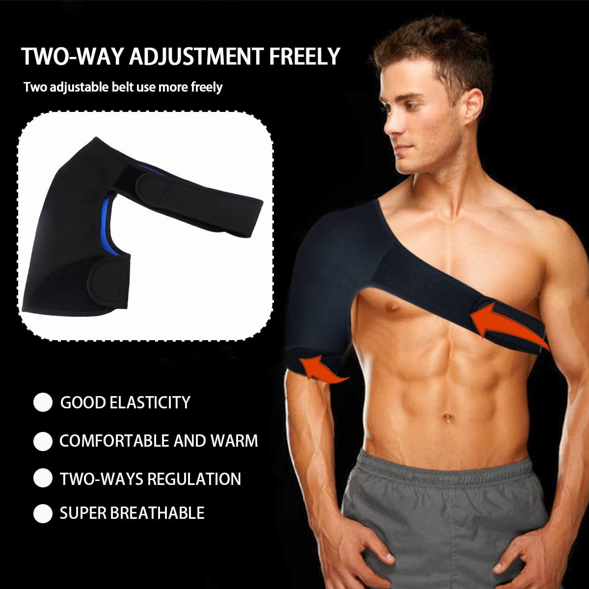 Shoulder Brace Support Compression Sleeve Torn Rotator Cuff Relief Joint AC Pain
