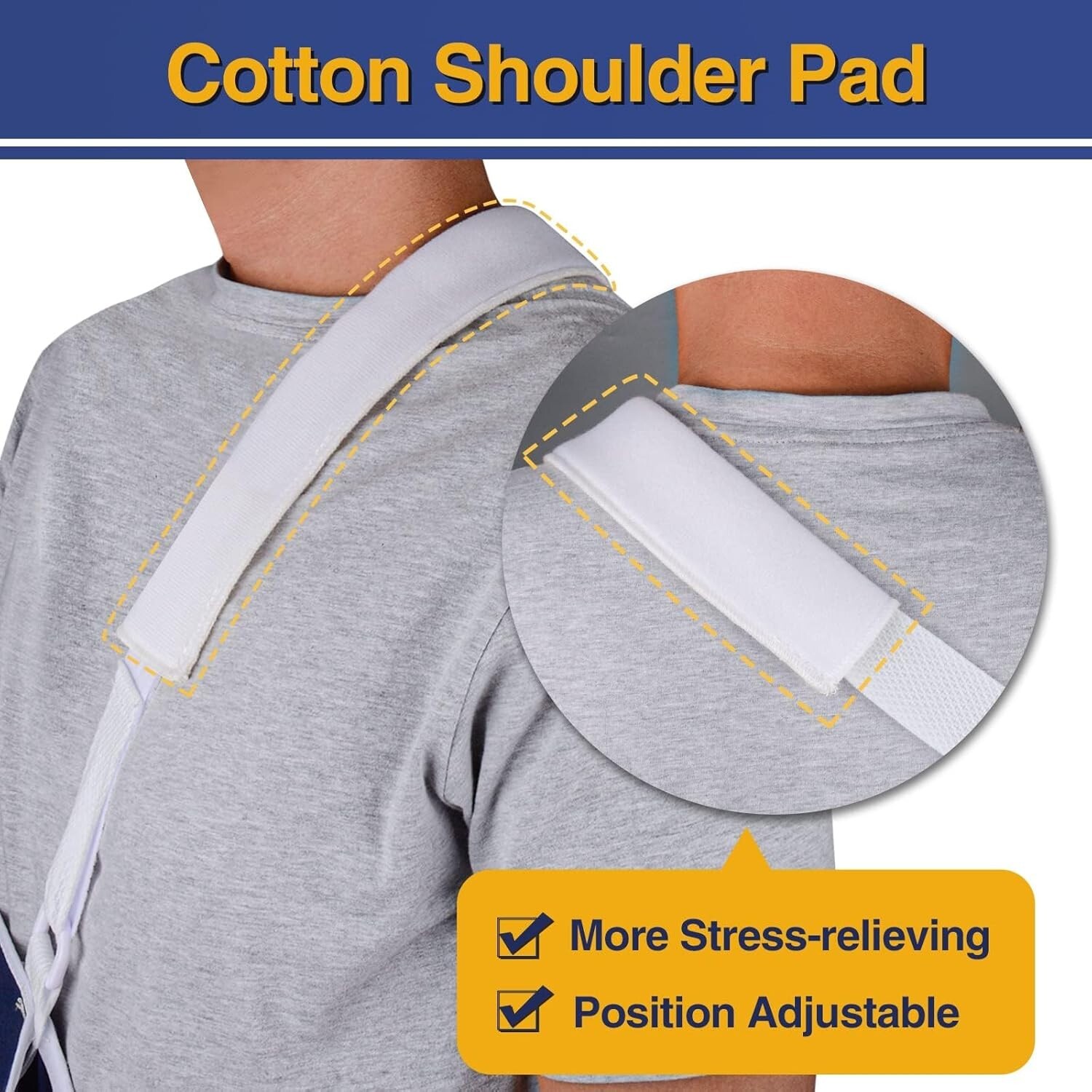 Lightweight & Comfortable Arm Sling for Adult Shoulder, Elbow, and Wrist Injury