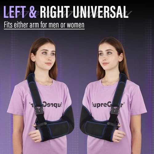 Armlinghoulder Immobilizer for Women Men, Comfortable S Black + Dark Blue