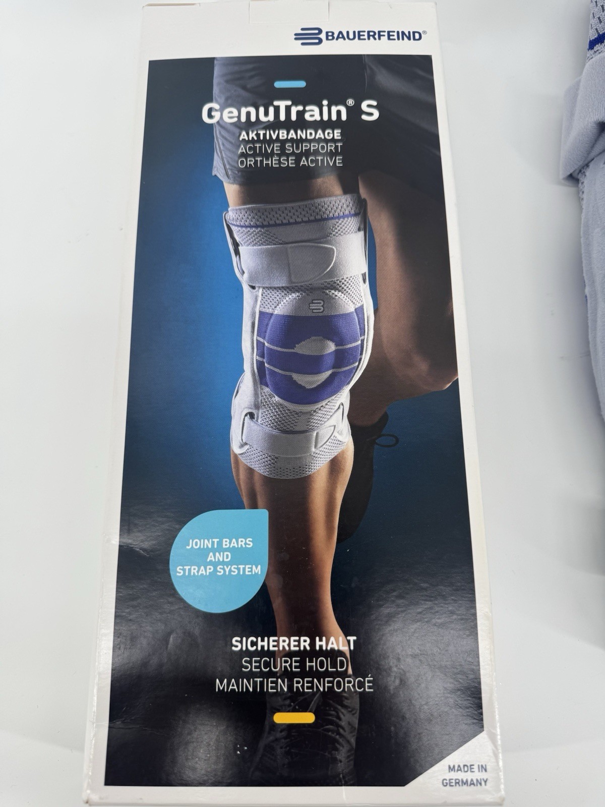 Bauerfeind GenuTrain S Hinged Knee Brace Size 6-Left – Titan Color