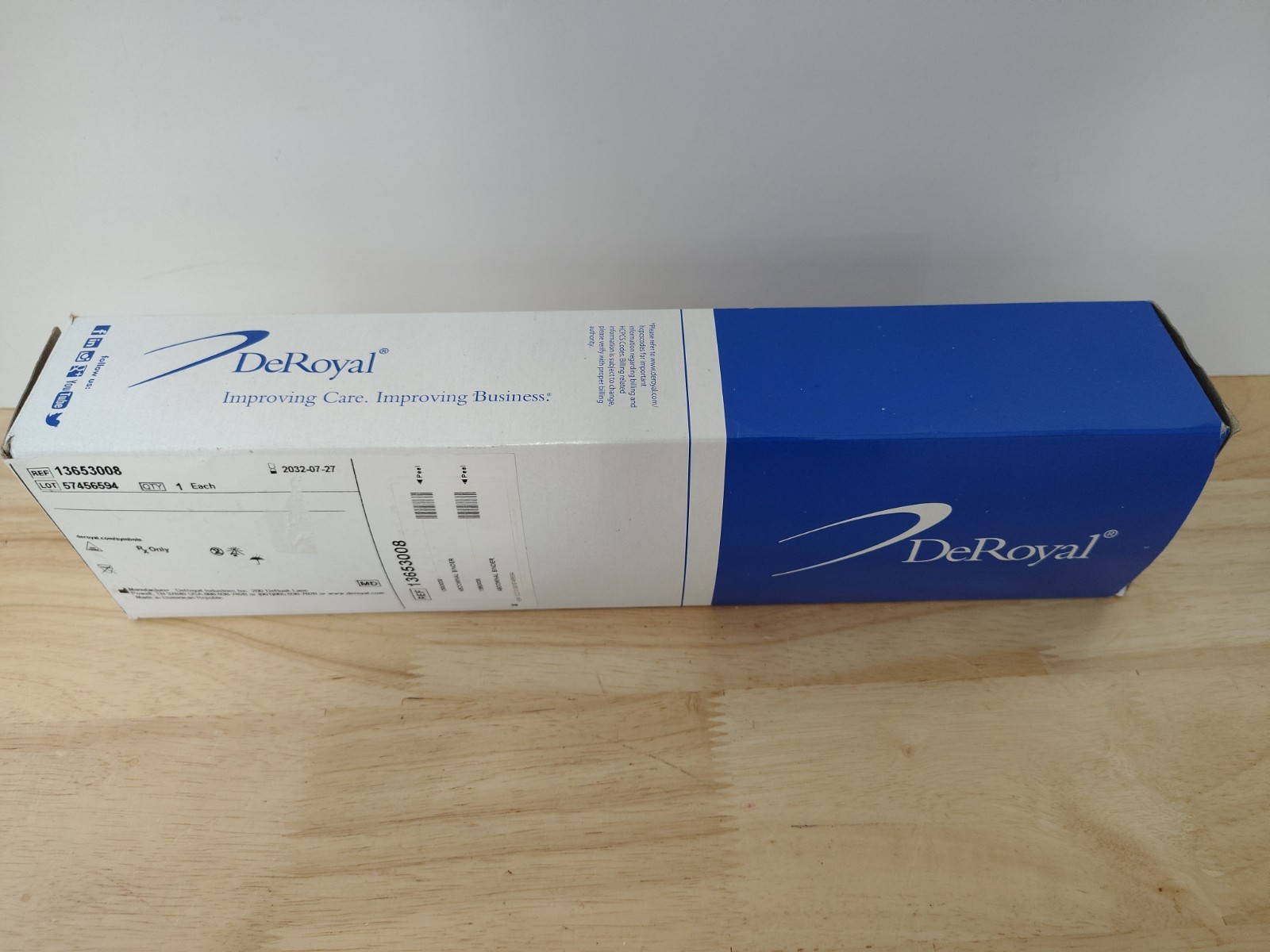 De Royal Abdominal Binder 12″ Large 63″-74″ Latex-Free New Opened Box