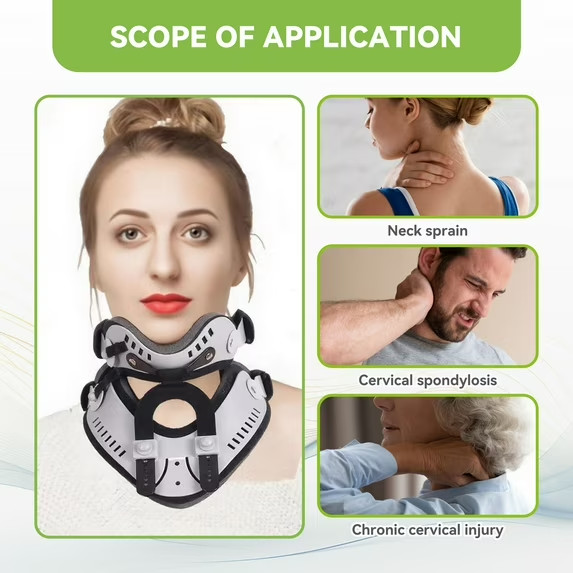 Neck Brace by Cervical Collar for Relieves Pain and Pressure in Spine, One Size