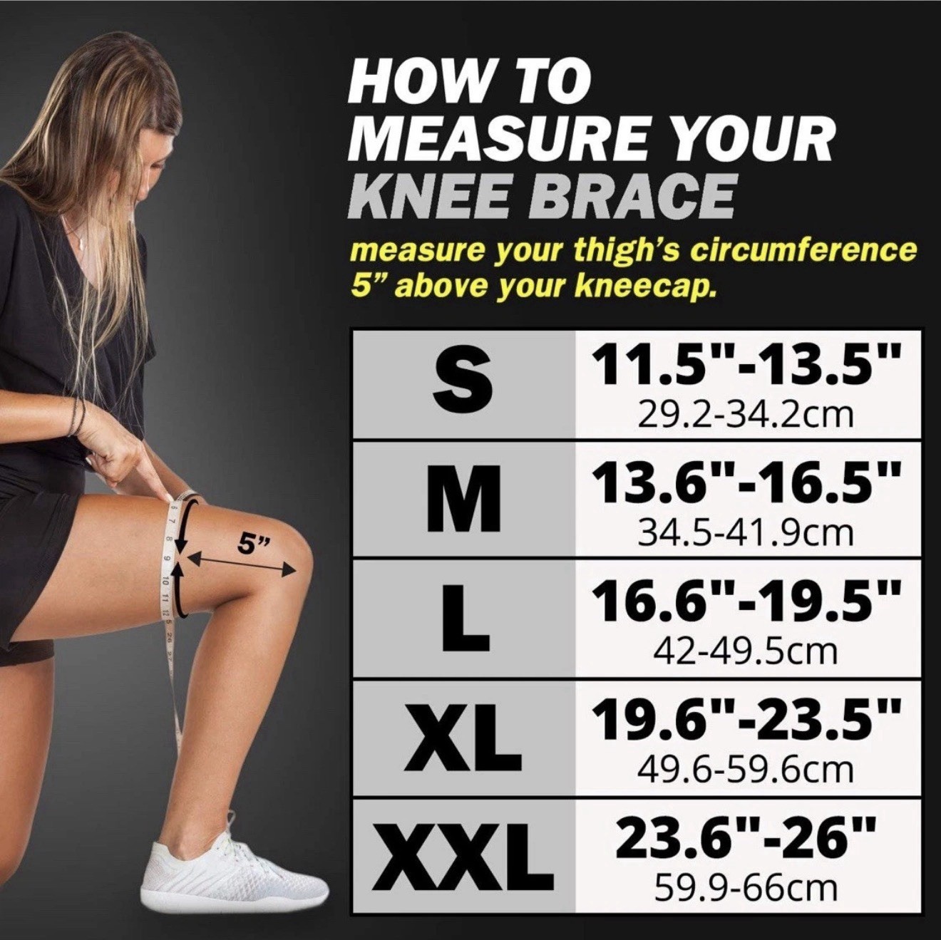 3 Pack POWERLIX Knee Compression Sleeve – Knee Brace for Men & Women – GREY S
