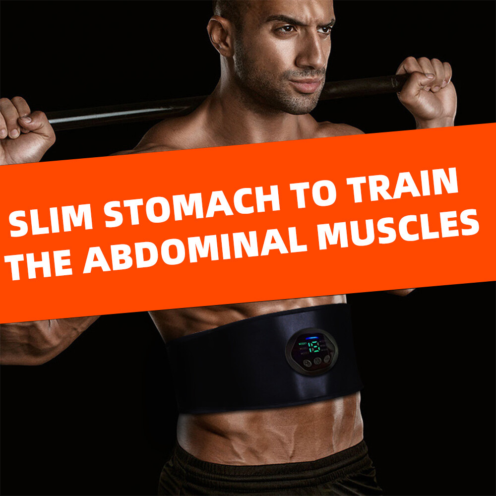 Abdominal EMS Muscle Stimulator Belt Electric ABS Fitness Toning Trainer Sticker