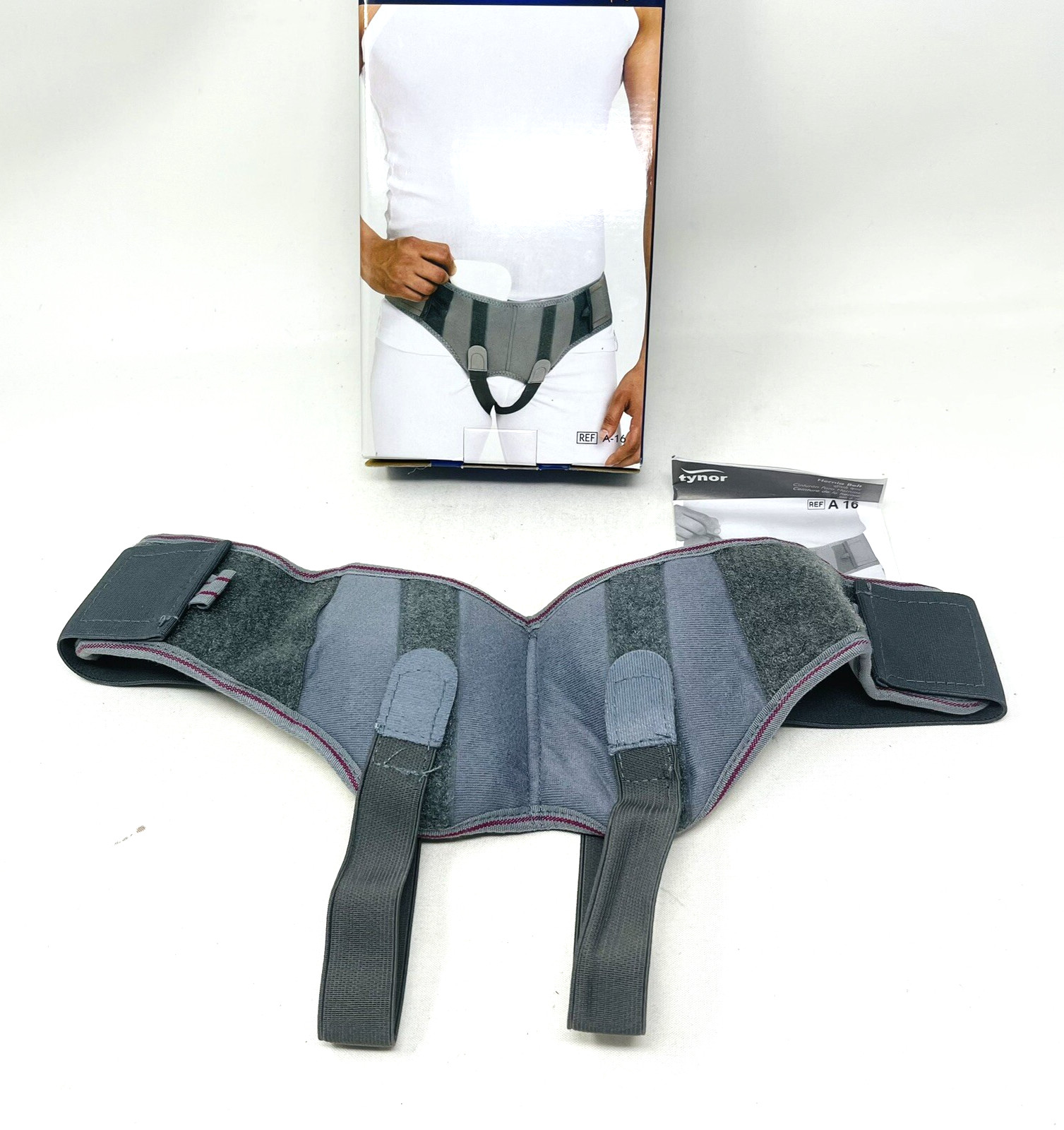 Tynor Hernia Belt Medium Unisex Grey Adjustable NEW