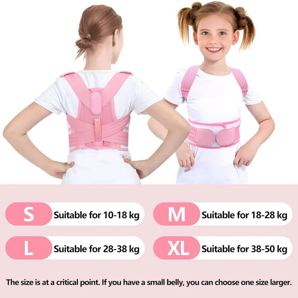 Posture Corrector For Kids – Back Brace Posture Corrector, Spine Corrector – Adj