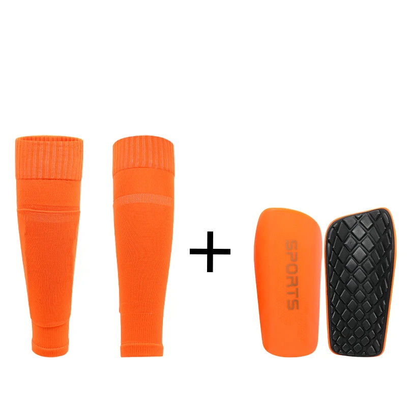 1 Kits Adults Youths Kids Soccer Shin Guards Calf Sleeve With Double Pocket With