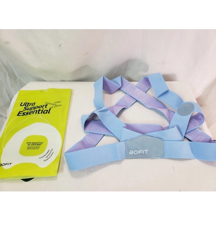 AOFIT Womens Posture Corrector X-Shaped Back Brace Invisible Under Clothes, Med