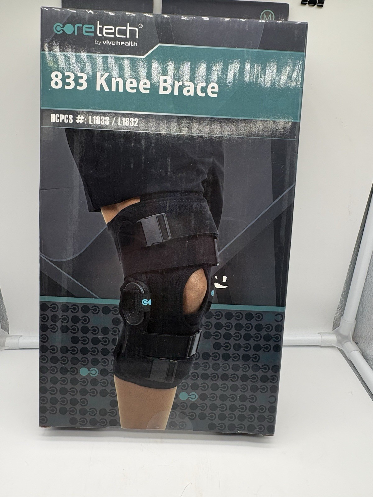 Coretech 833 Knee Brace Medium – Adjustable Hinged Support Wrap Black Medium OTC