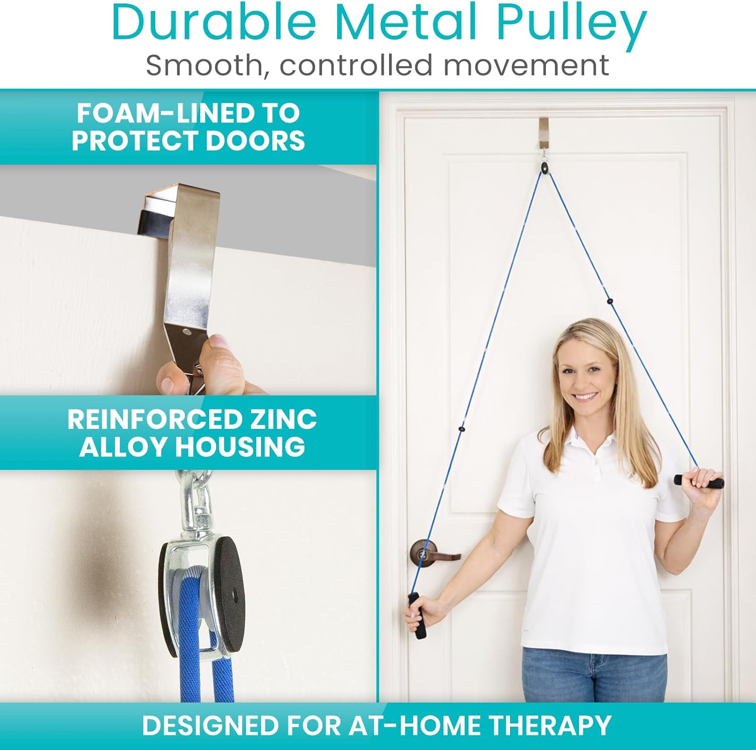 Shoulder Pulley for Physical Therapy – Rotator Cuff Pain Pulley System – over Do