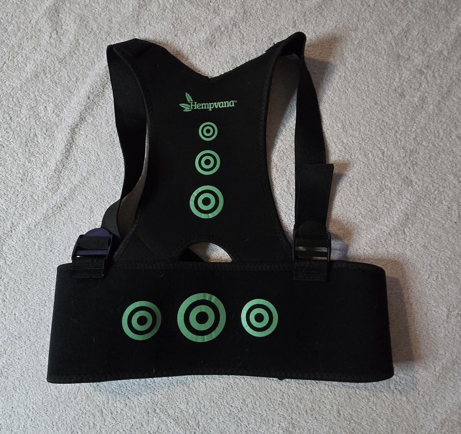 Hempvana Arrow Posture-Fully Adjustable Posture Support Adult (S/M)