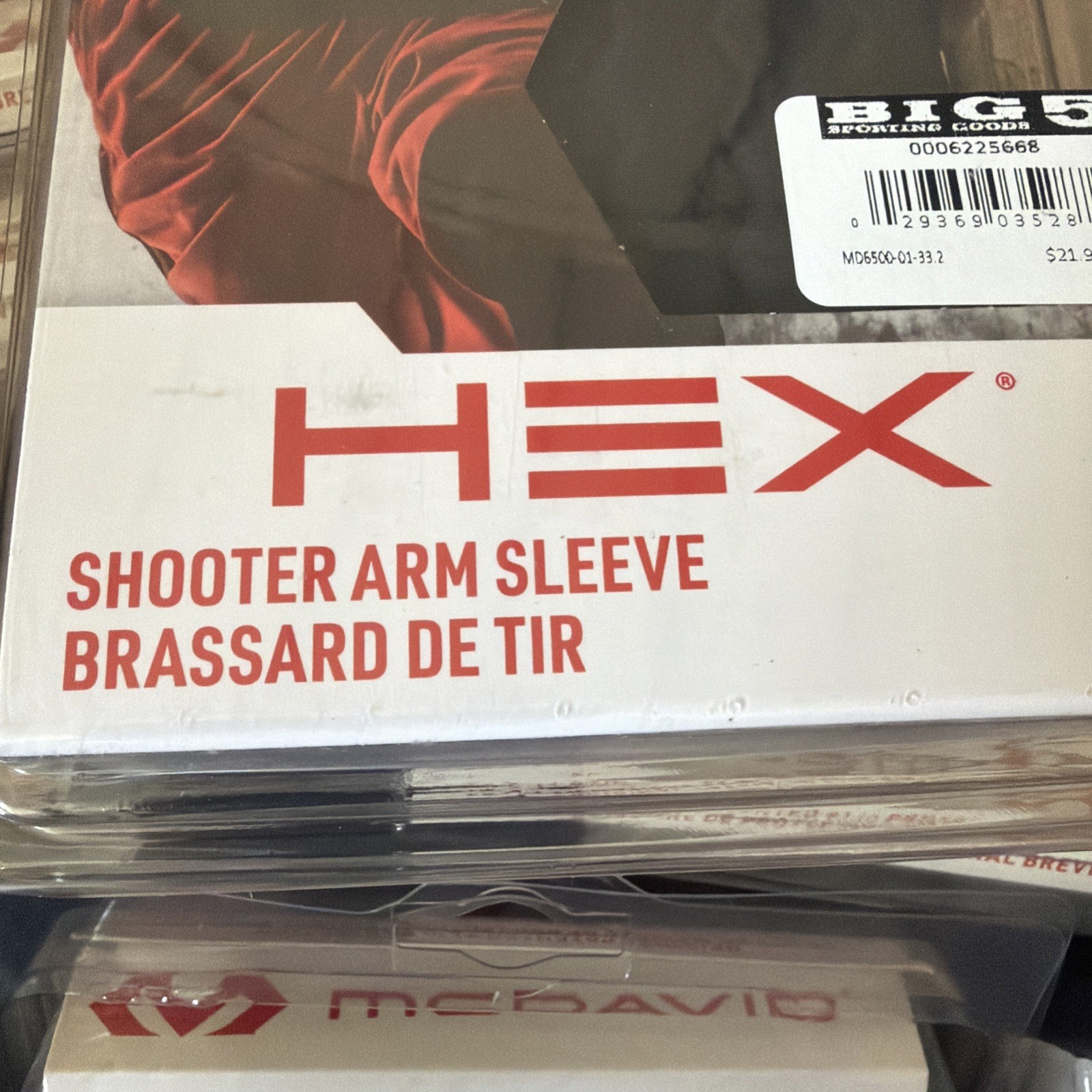 McDavid HEX Protective Shooter Arm Sleeve Black Single Adult Medium