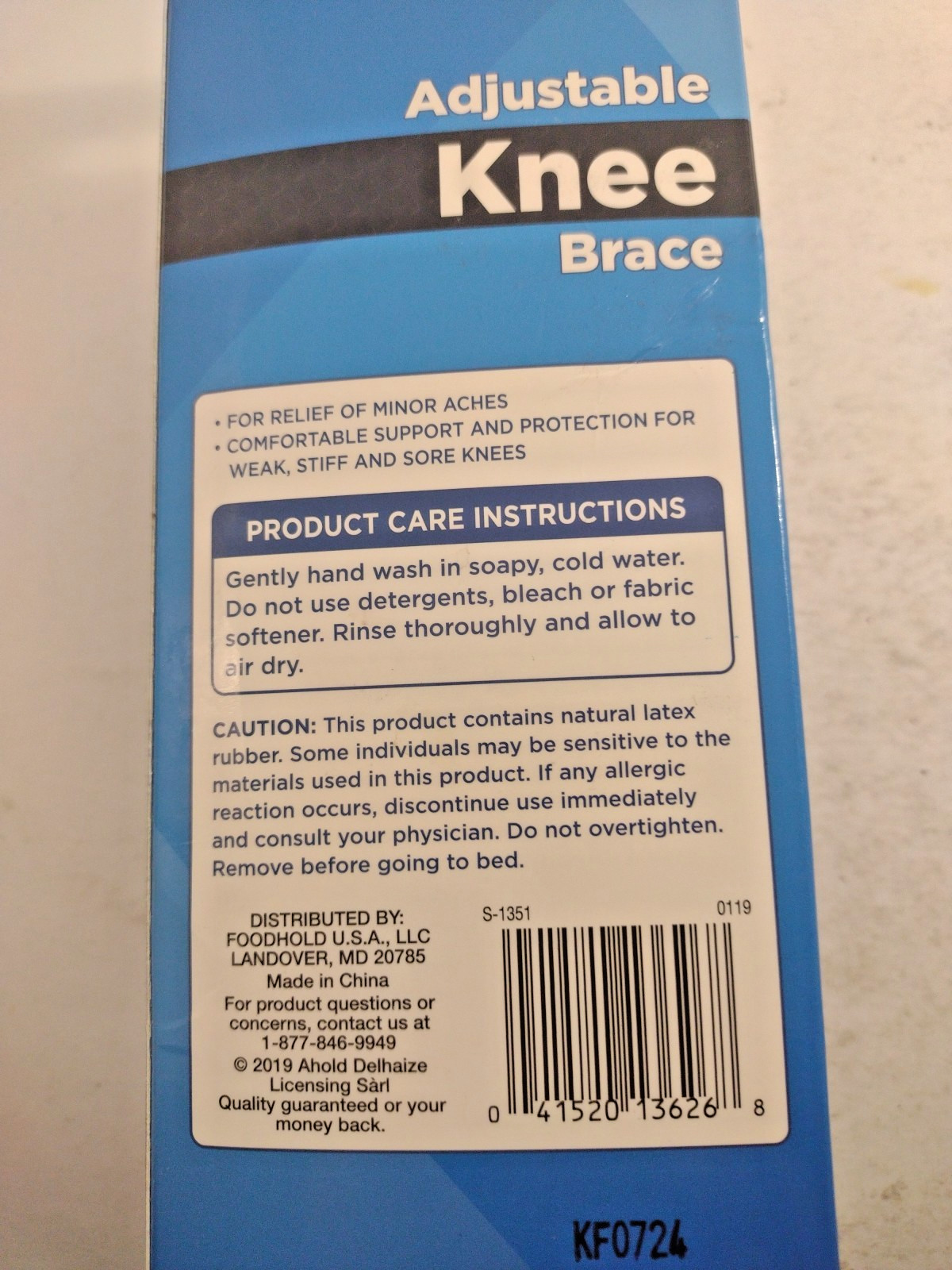 Knee Support Sleeve Copper one size knee Left Or Right compression NEW. S3