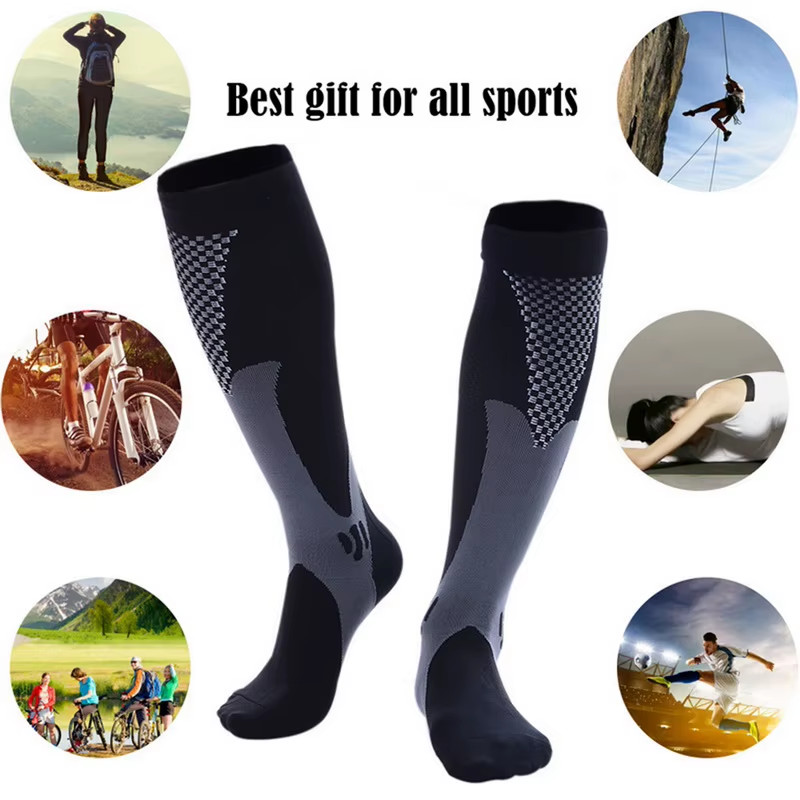 Men’s Compression Socks Sports Running Cycling Nurse Travel Support Socks ⭐