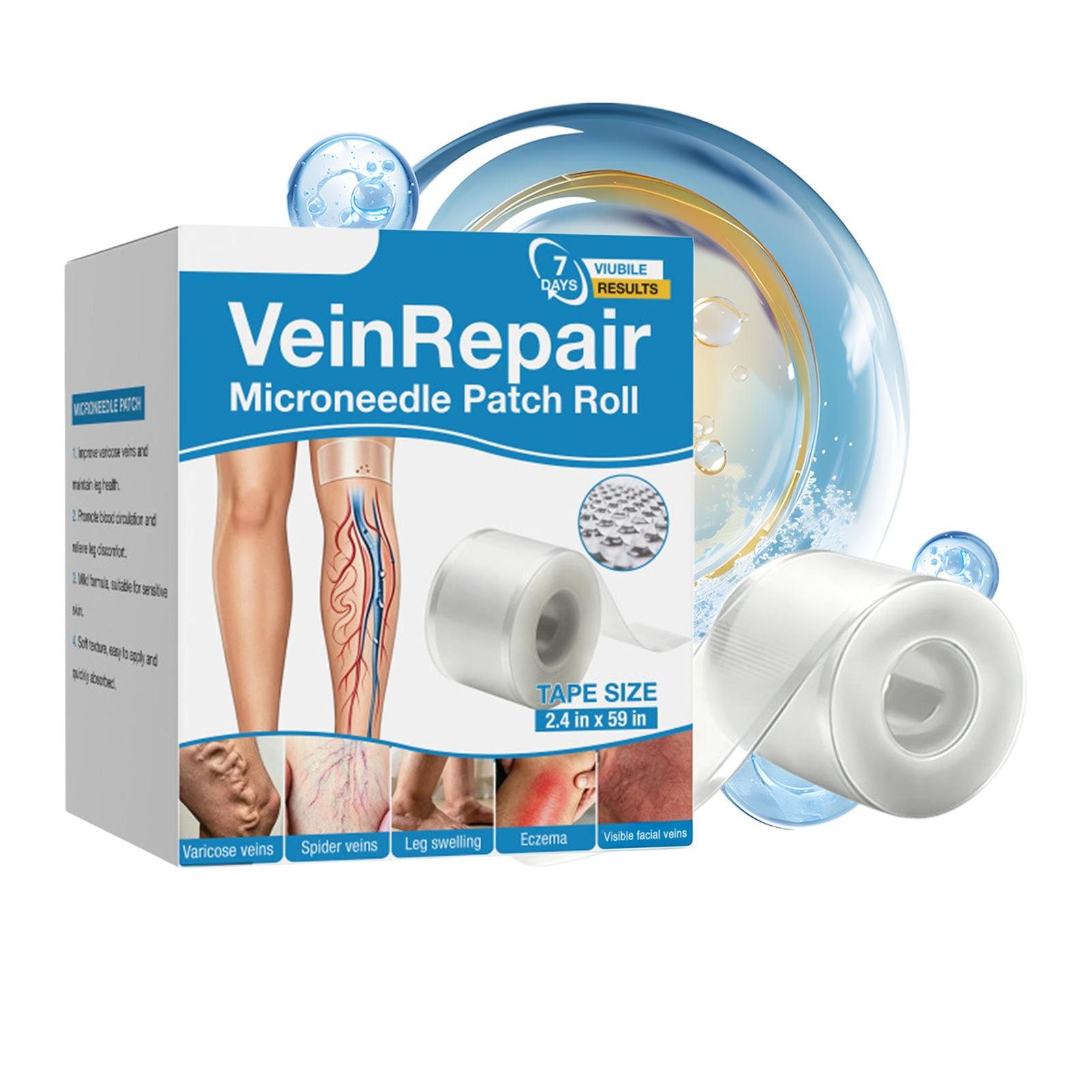 Vein Repair Microneedle Patch Roll, Vein Repair Patches, Professional Treatment