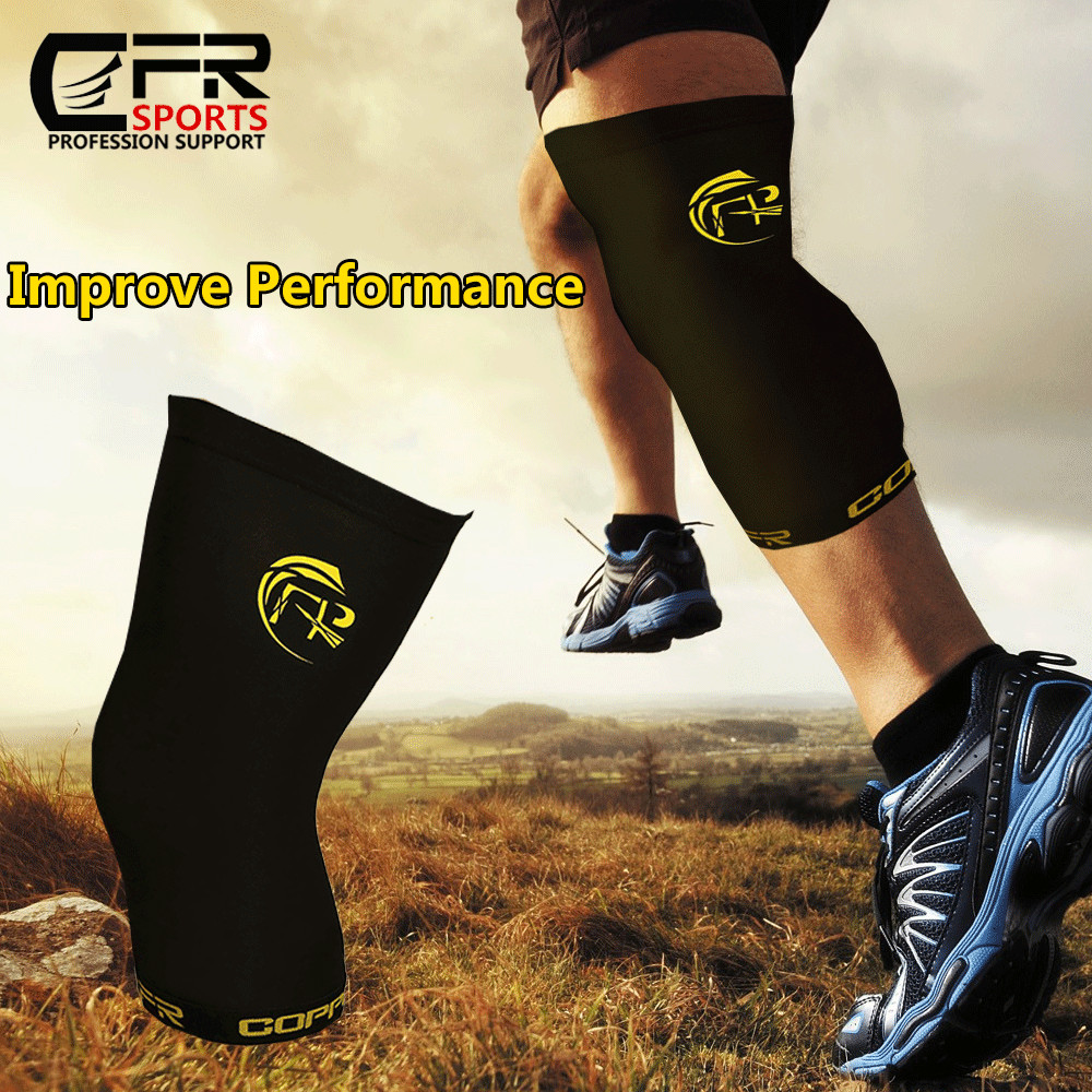 Copper Knee Support Sleeve Brace Compression Arthritis Sport Joint Pain Relief