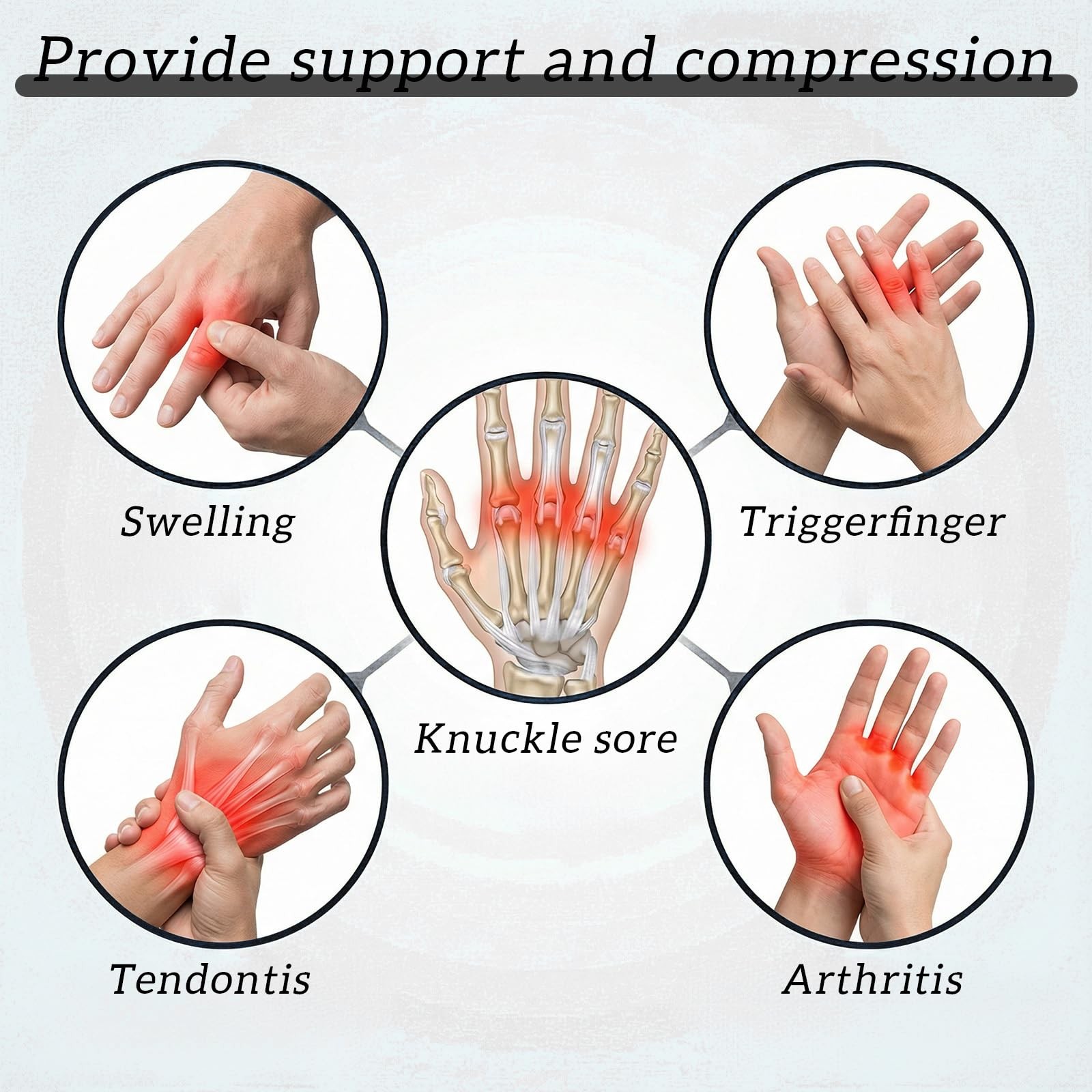 20 Pcs Finger Sleeves Protector Compression Elastic Thumb Brace Support
