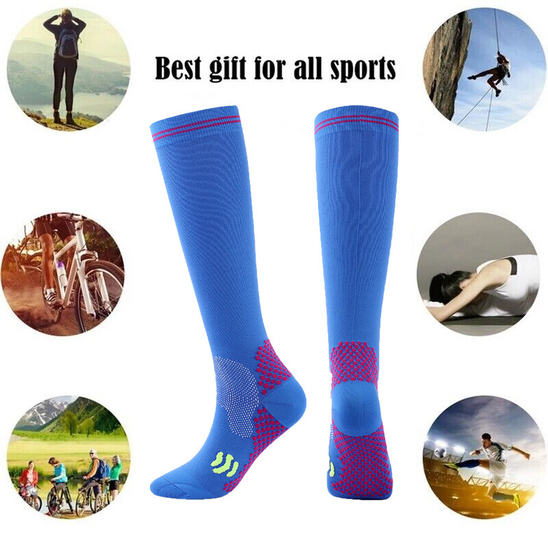 Nylon Compression Running Cushioned Sock & Sport Breathable Socks for Men Women
