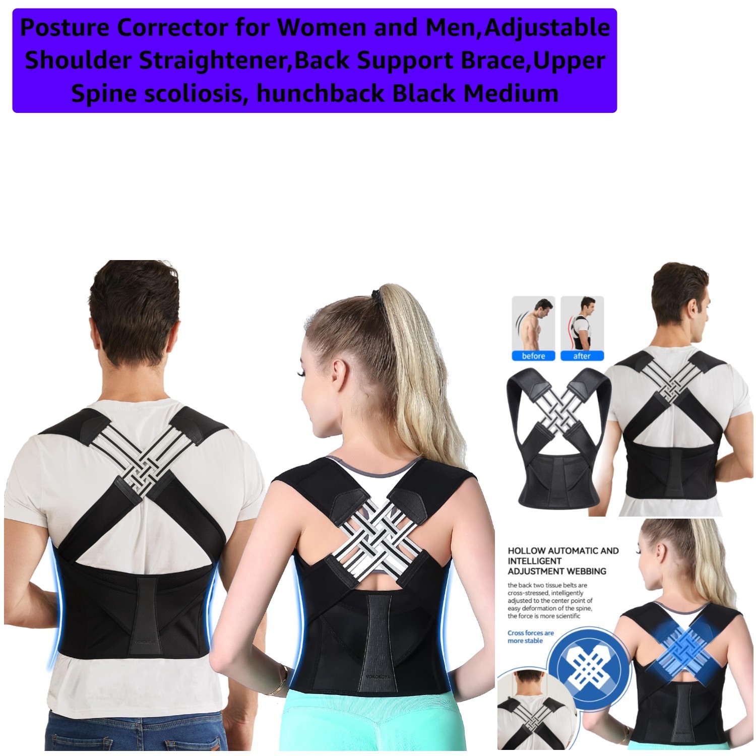 Ultimate Shoulder Straightener – Adjustable Posture Corrector for Daily Comfort