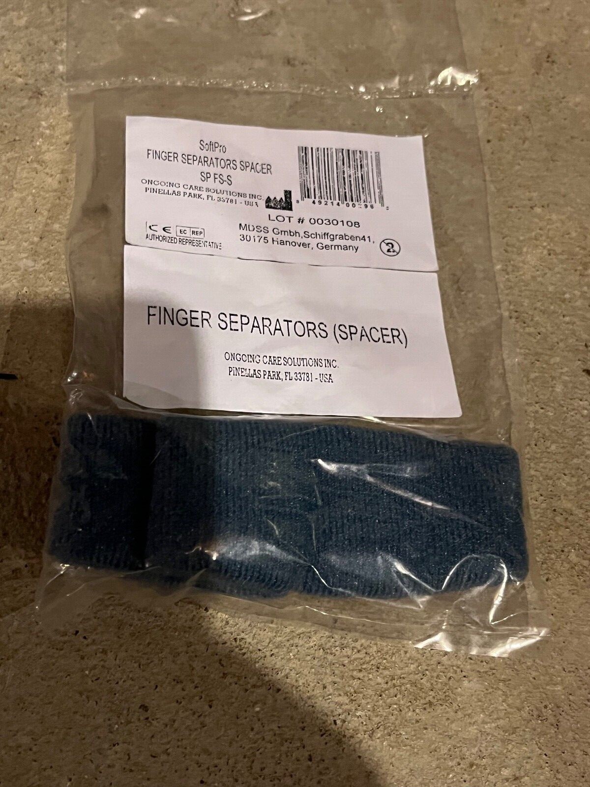 SoftPro Grip WHFO Hand Splint, Left Medium w/ extra covers & finger separator