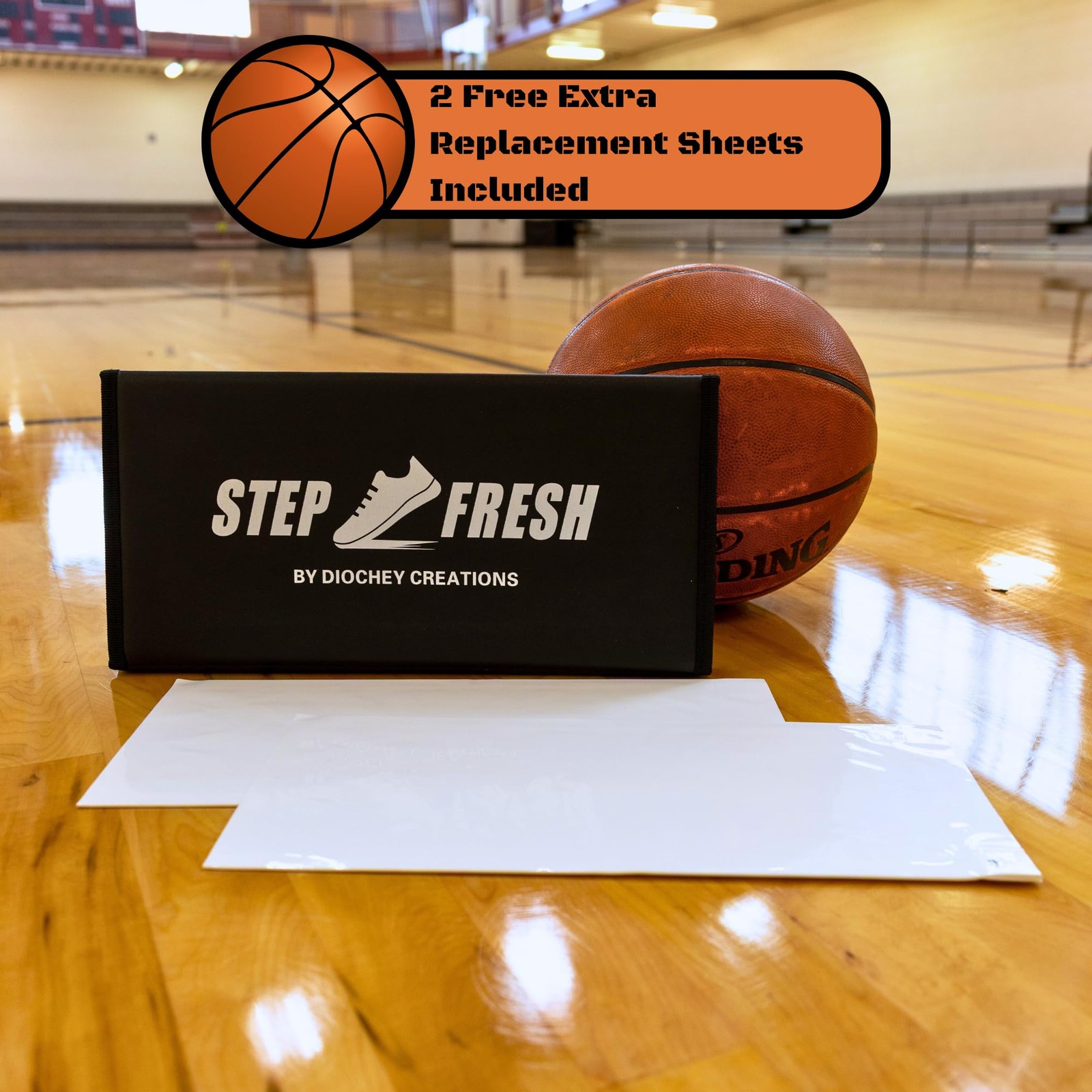 Basketball Sticky Mat 120 Sheets Portable Pad Shoe Grip Compact Traction