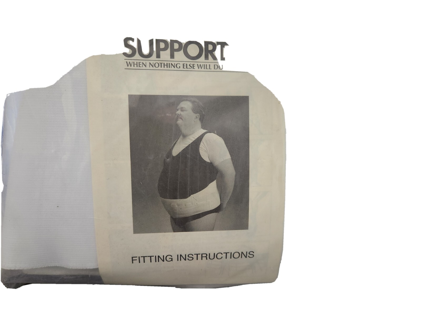 Back Support Brace with Moldable Insert – Bariatric
