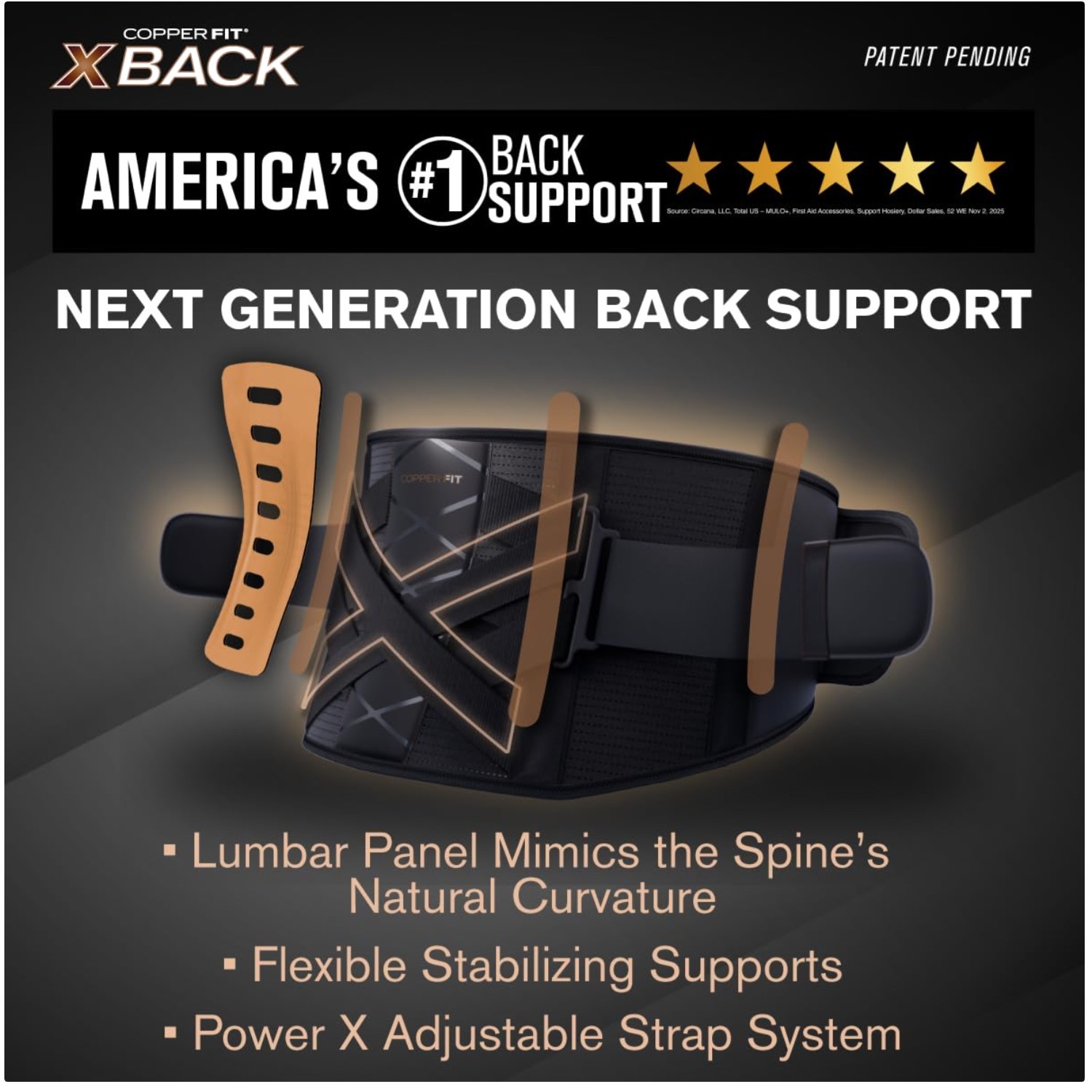 Ergonomic Design Lumbar Support Brace for Daily Comfort