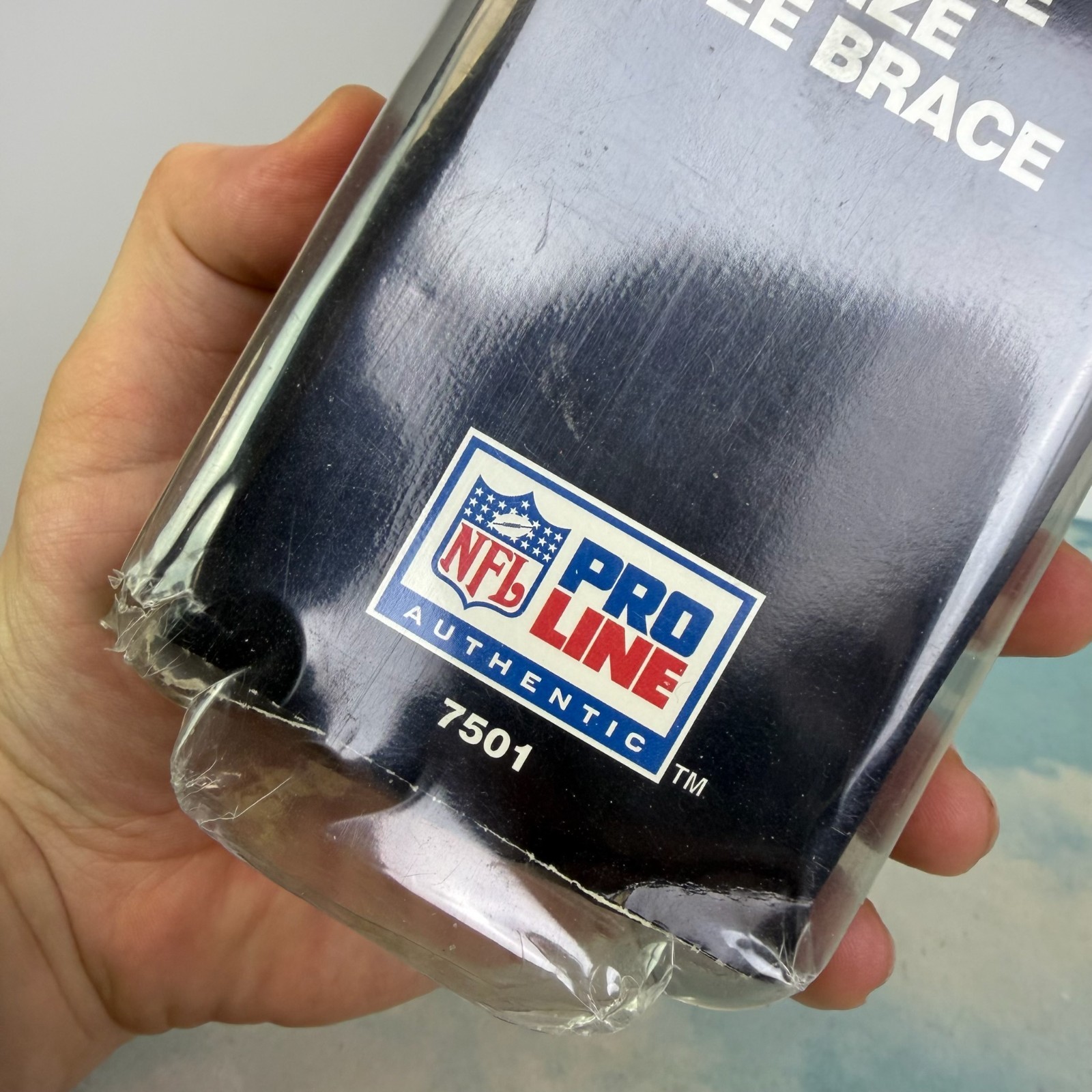 Bike Knee Brace Neoprene Vintage 7501 Pro Line NFL One Size Vintage