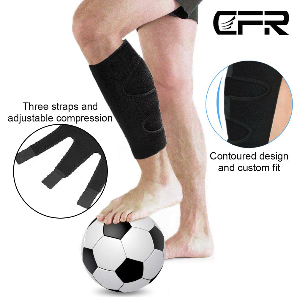 Ajustable Calf Support Compression Sleeve Shin Splint Brace Sports Wrap Guard