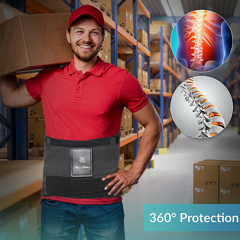 Back Support Lower Back Brace Pain Relief Lumbar Support Belt Sciatica Men/Women