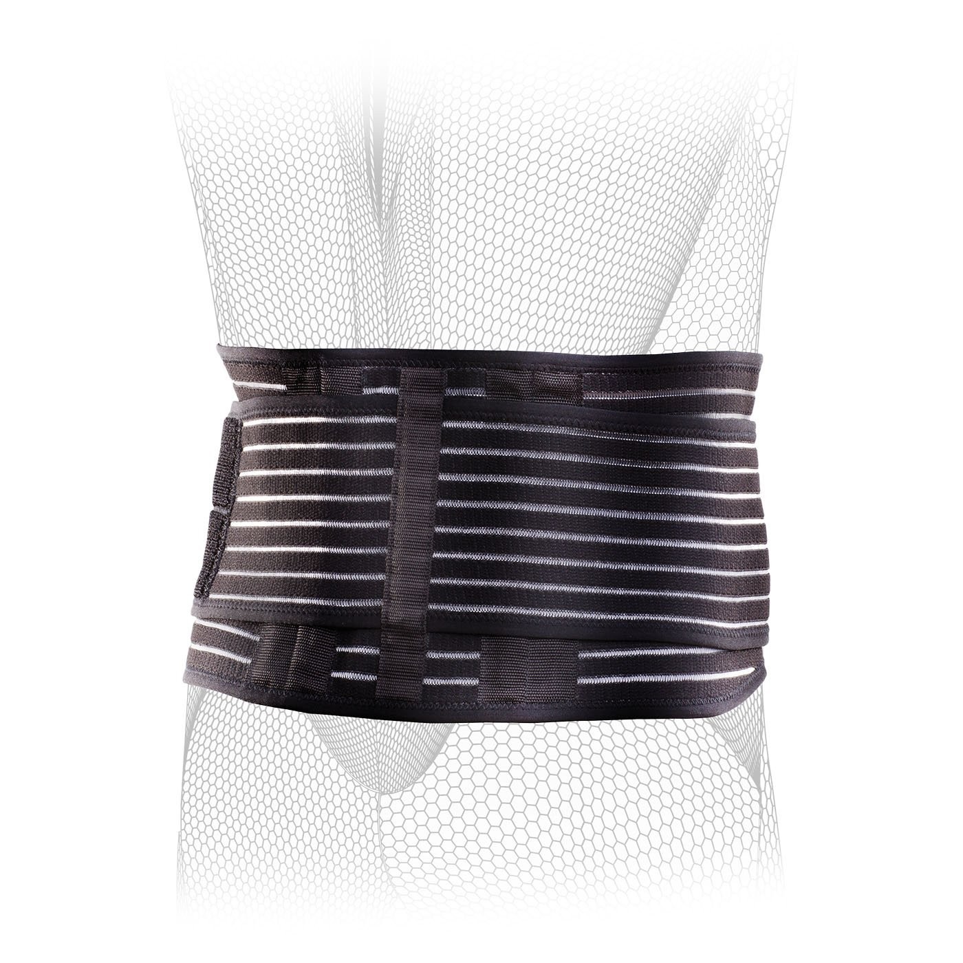 Elastic Back Wrap for Low-Back Pain, Lumbar Support & Strains – Dual Pull Str…