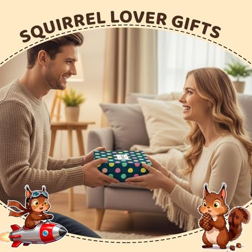 Novelty Crazy Animal Gag Gifts – Quirky Backyard Fox Squirrel Squirrel Squad