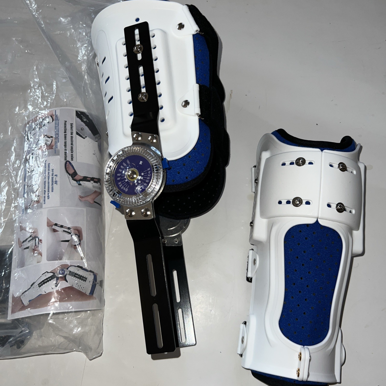 Knee Brace for Post-Op Immobilization & Stabilization, Adjustable Collateral …