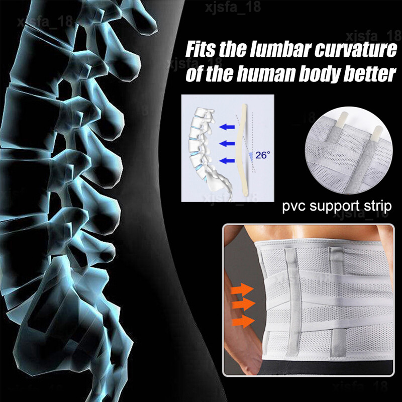 Adjustable Lumbar Support Lower Waist Back Belt Brace Pain Relief For Men &Women