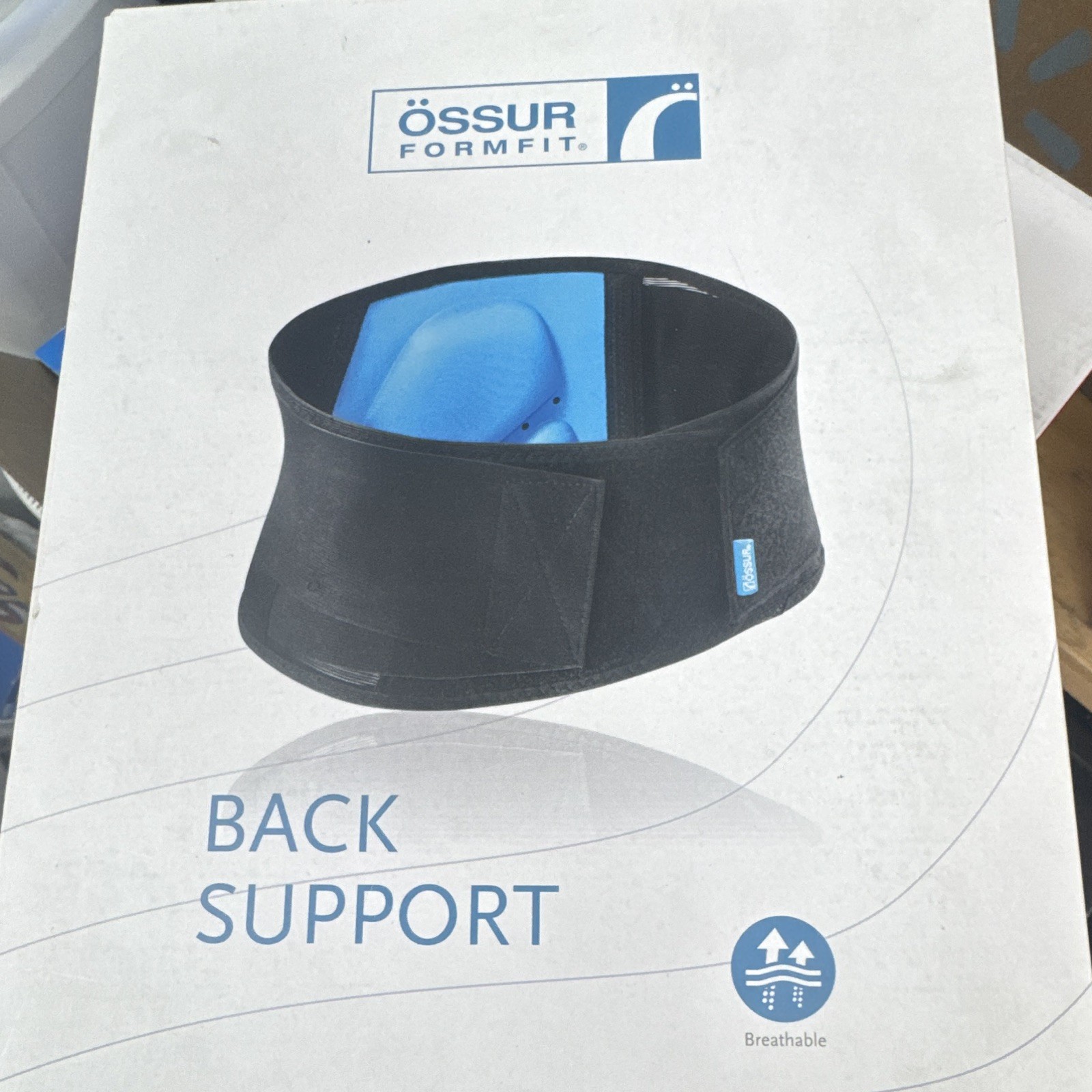 Össur Formfit Back Support MD Black Breathable Foam Latex 209145