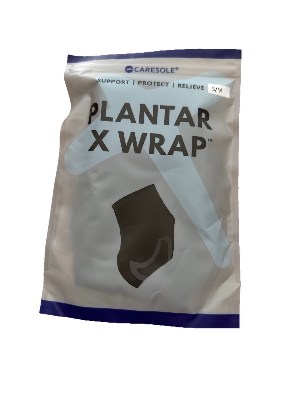 New Plantar X Wrap Small/Medium Compression Ankle Support Caresole