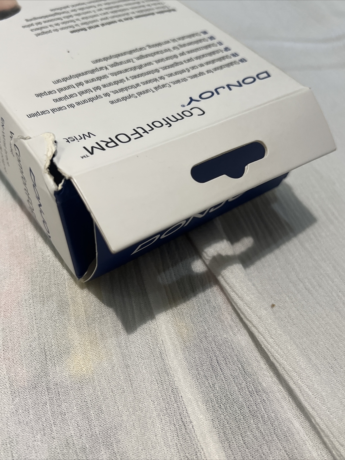 DONJOY COMFORT FORM WRIST SUPPORT BRACE SMALL RIGHT HAND Open Box Xs